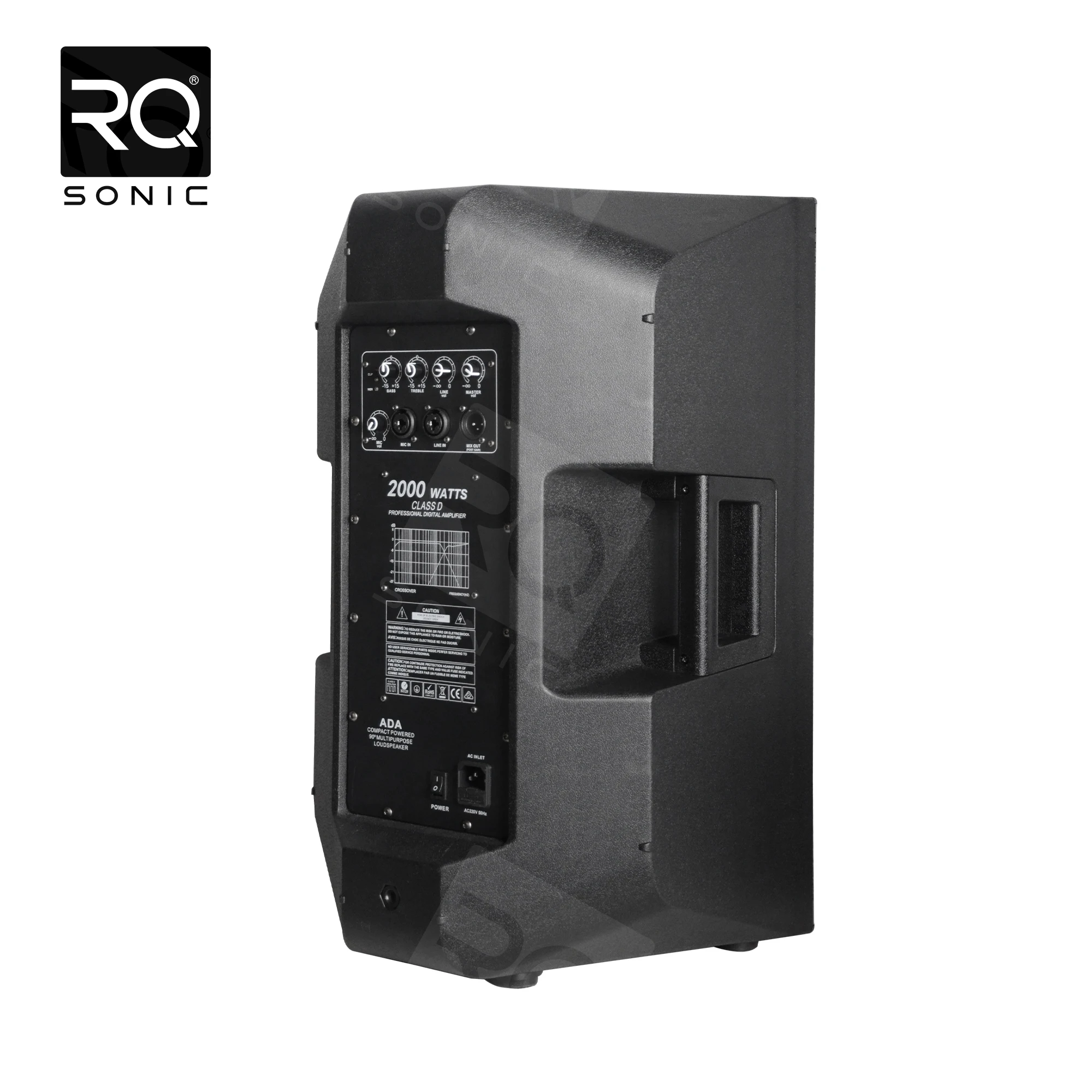 RQSONIC  CAU12ADA 500W 12 inch soundbox party dj karaoke home professional audio active powered speaker box