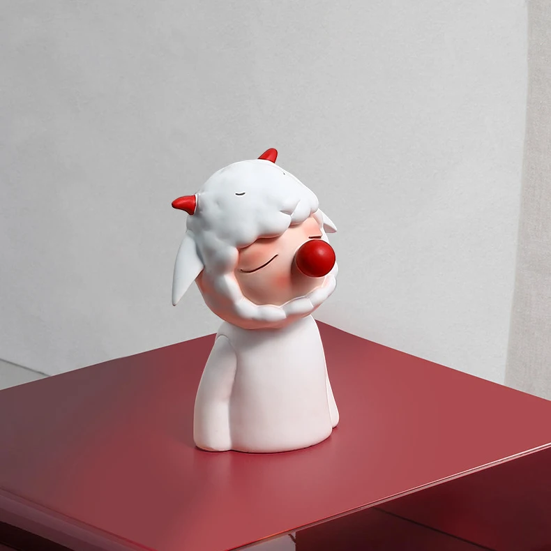 Custom luxury resin craft interior soft home decoration modern animal sculpture