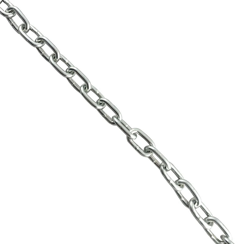 DIN766 Welded Short Link Chain White Galvanized Smooth Chain