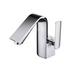 Empolo luxury bathroom copper faucet	hotel high basin Mixer brass health tap brush rose gold single handle water tap