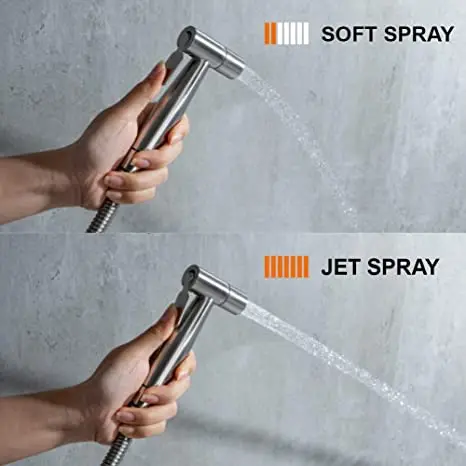 304 Stainless Steel Handheld Toilet Bidet Sprayer Bathroom Black Gold Bidet Sprayer Shattaf Set For Bidet