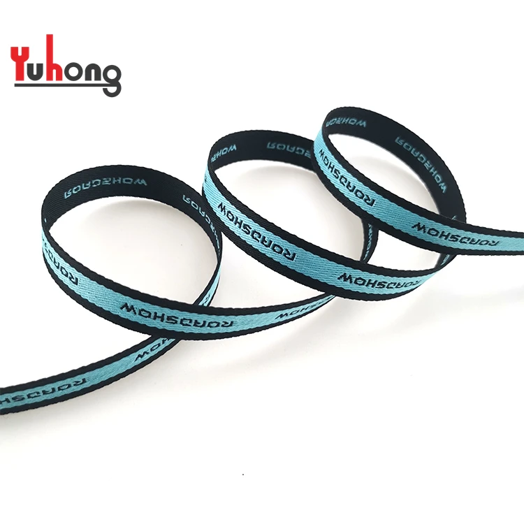 Wholesale 13mm Wide Factory Price Custom Polyester Jacquard Webbing Tape For Apparel And Accessories Decoration Tape Neck Strap