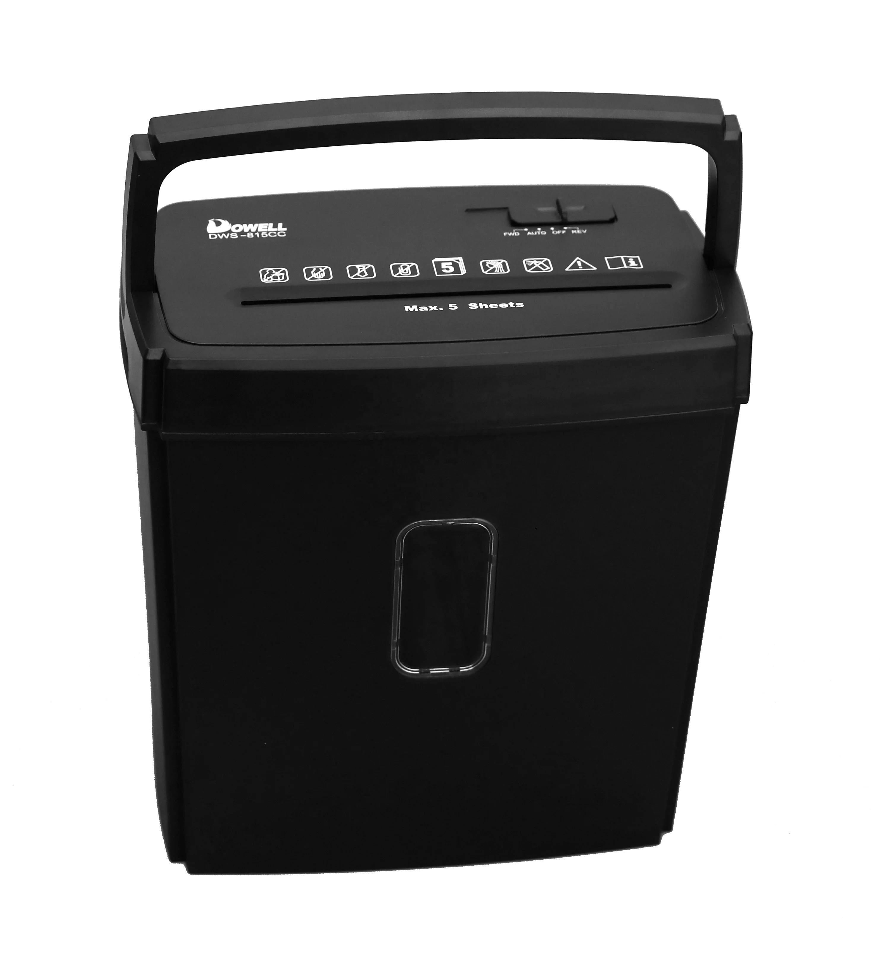 5 Sheets Cross Cut 4x35mm Paper Shredder Machine Continous Shredding 5mins Office Paper Shredder