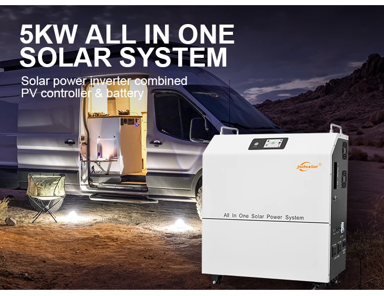 All in one full capacity 5kw complete set camping for home solar energy system with lifepo4 lithium battery inverter