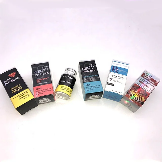 Wholesale HG high quality 2ml 10ml 20ml vial bottle paper boxes packaging box hologram logo with tray for small vials