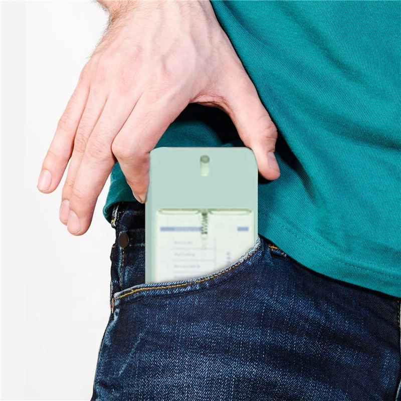 New Fashion Storage Perfume Pocket Light Blue Alcohol Spray Bottle For Travel