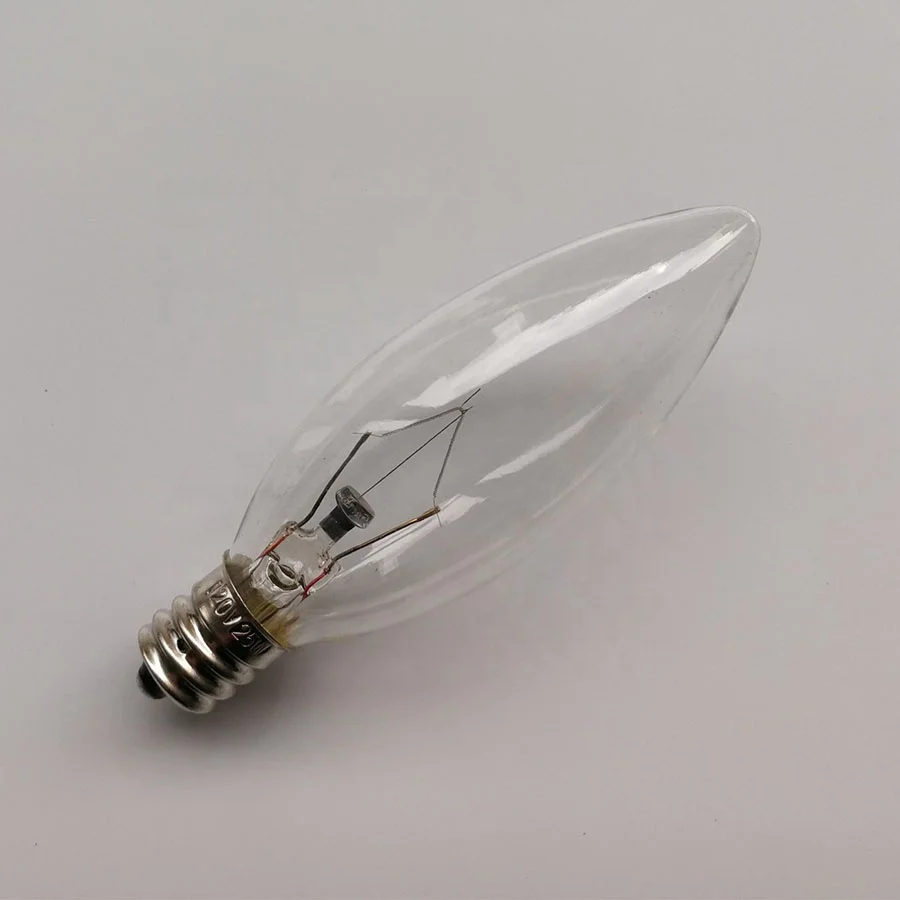 Dimmable Candle C26 US/CA 25W 40W salt lamp bulbs 120v 15w