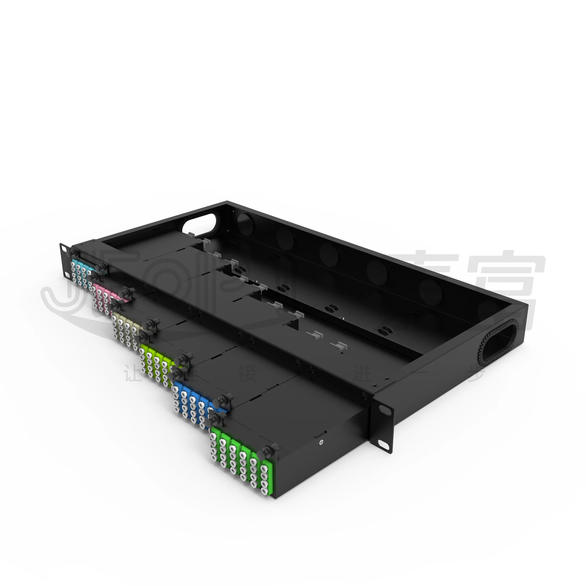 Профессиональный производитель 144 сердечник высокой плотности музыкальная выходная мощность, преобразователь частот, корд, волоконно-оптические волоконно-оптический патч-панель с MPO-LC модули кассеты OM3 OM4