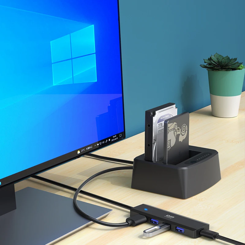 USB3.0 High speed 4-port Hub 5-in-1 HUB for Notebook PC Converter Extension Cable 0.2m CHB070