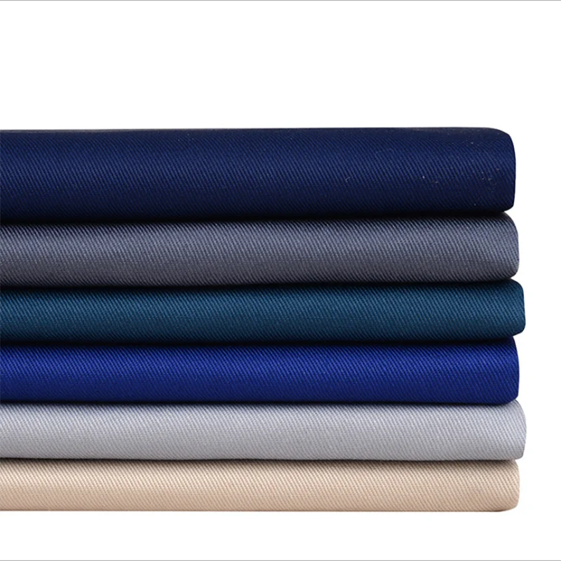 Office Chef Uniform Polyester Fabric Fabric for Workwear T/c 65/35 21*21 100*50 175gsm Cotton Clothes T Shirt Women Woven Plain