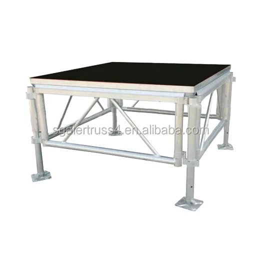 Luxury portable aluminium stage assmble stage for concert event 1.22m*1.22m/4*4ft