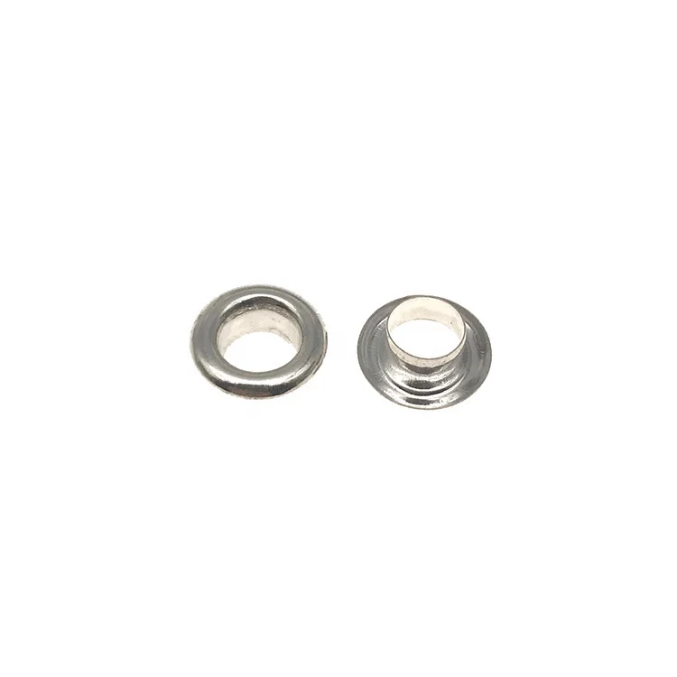 Guanfeng Decorative Small Round Metal Brass 925 Silver Plating And Painted Colored Eyelets For Bags Hats Garment Accessories