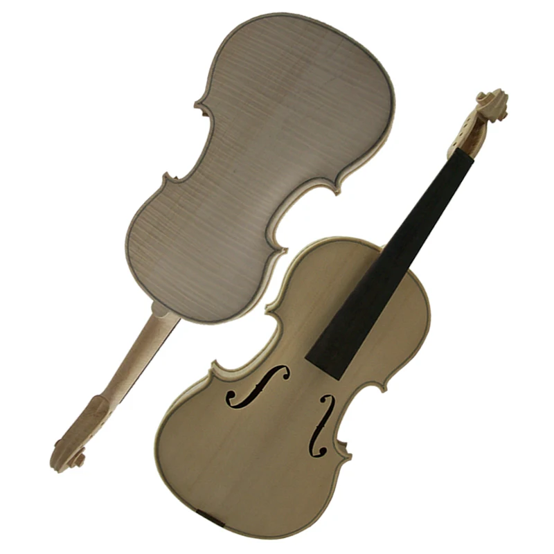 China Wholesale solid professional unvarnished violin kits with free carton