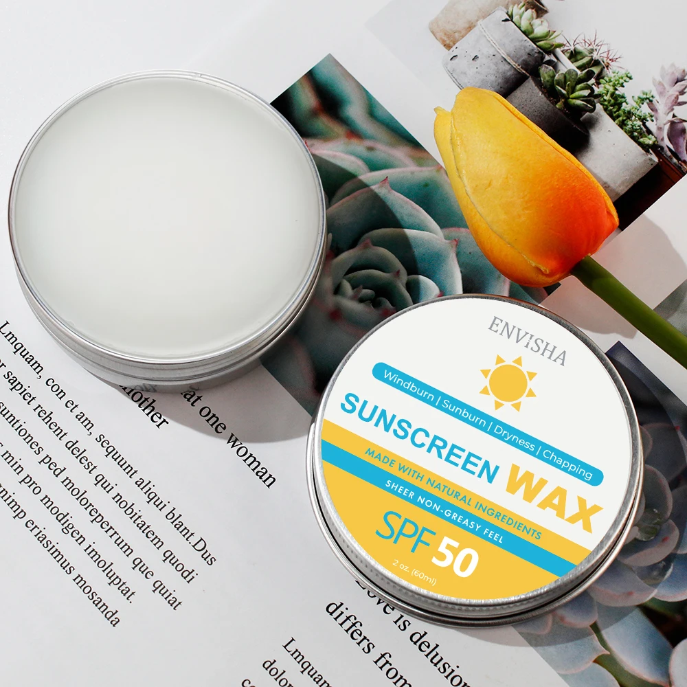 Vegan Long Lasting Portable UVA UVB Sunscreen Cream Soothing Sun Protection Balm