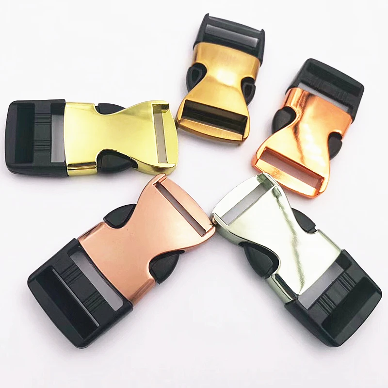 Magnetic quick release plastic buckle for bag side release plastic buckles