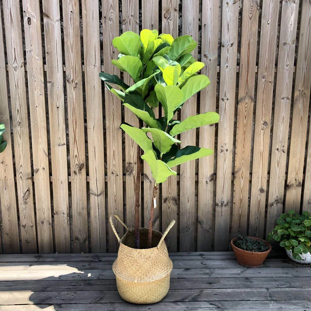 
2020 hot sale Artificial Plants Indoor Potted Plant Fiddle Leaf Fig Tree Ficus Lyrata Eco-Friendly PEVA 