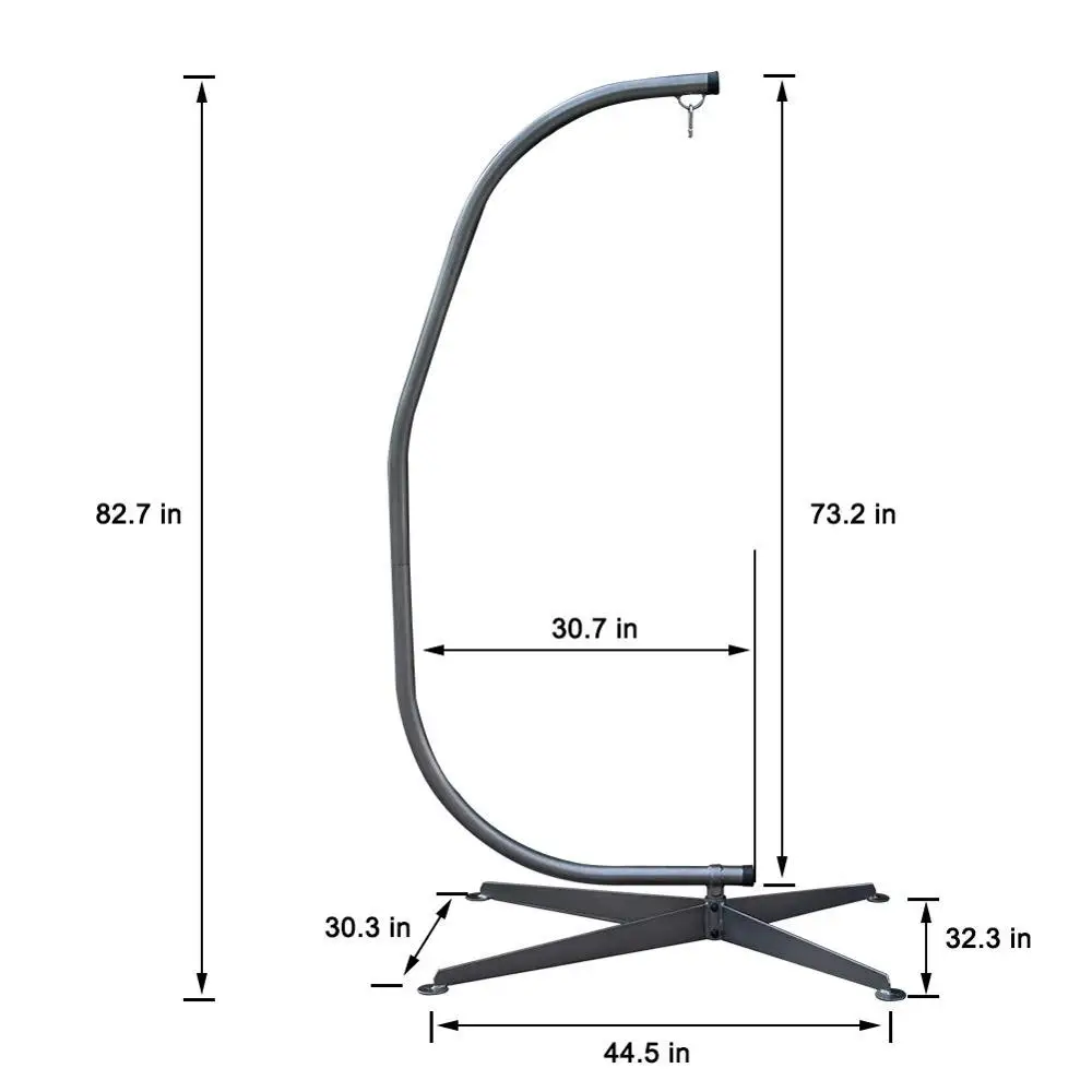 Гамак-стул фунтов, стальная подставка, подвесное кресло-гамак макраме, сборная подставка для патио
