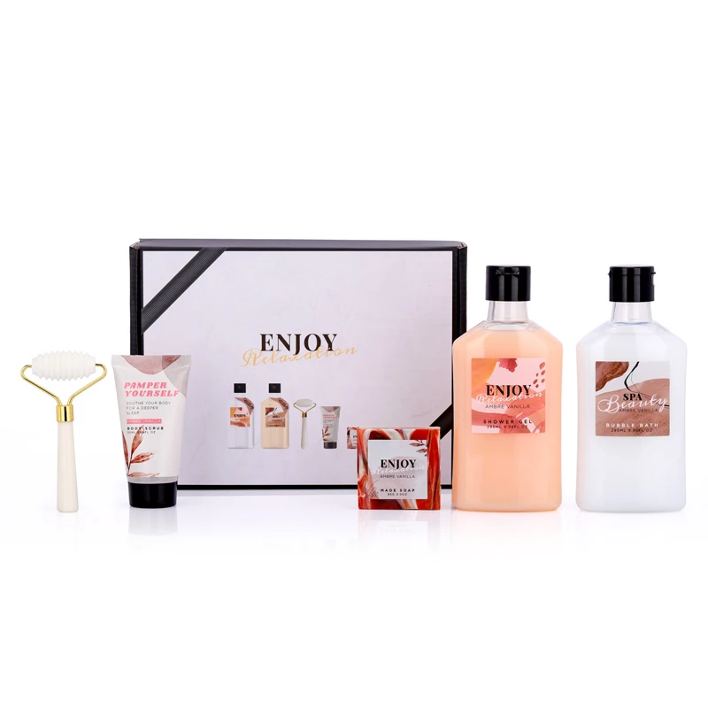 hot selling paper box eco-friendly women body bath spa gift set