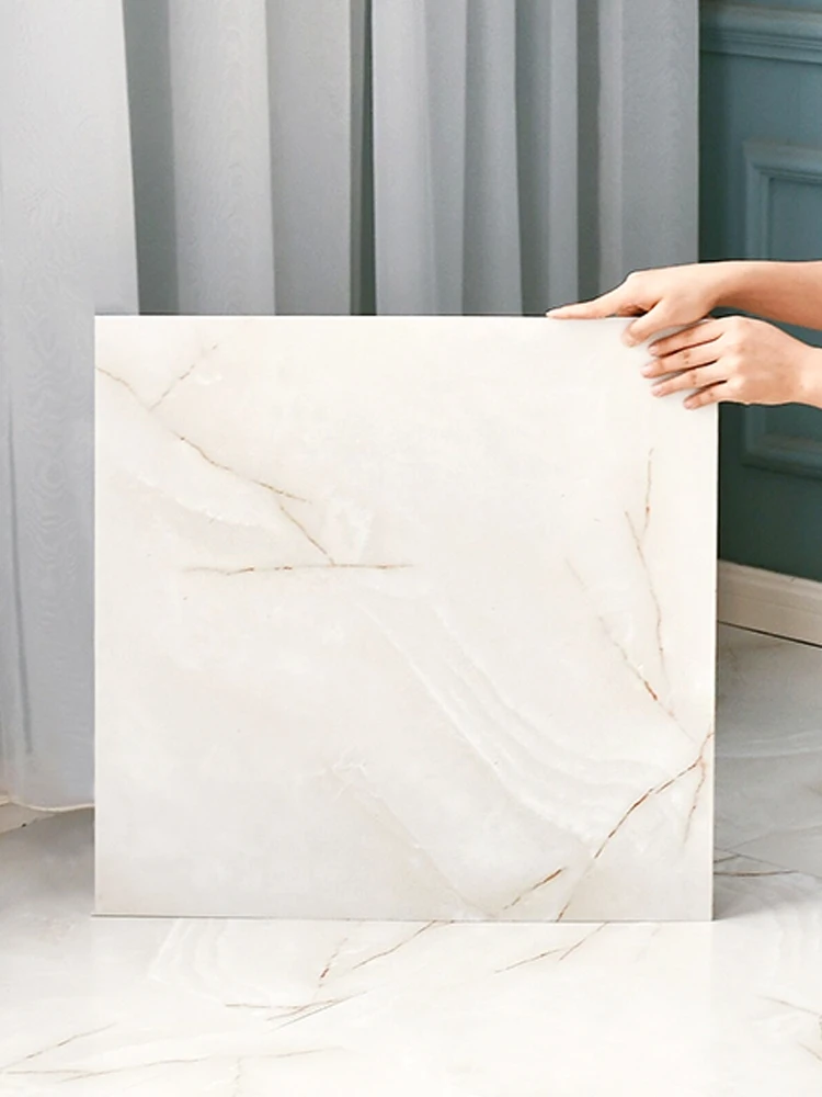 3D marble design seam vinyl self adhesive waterproof floor sticker/floor tile