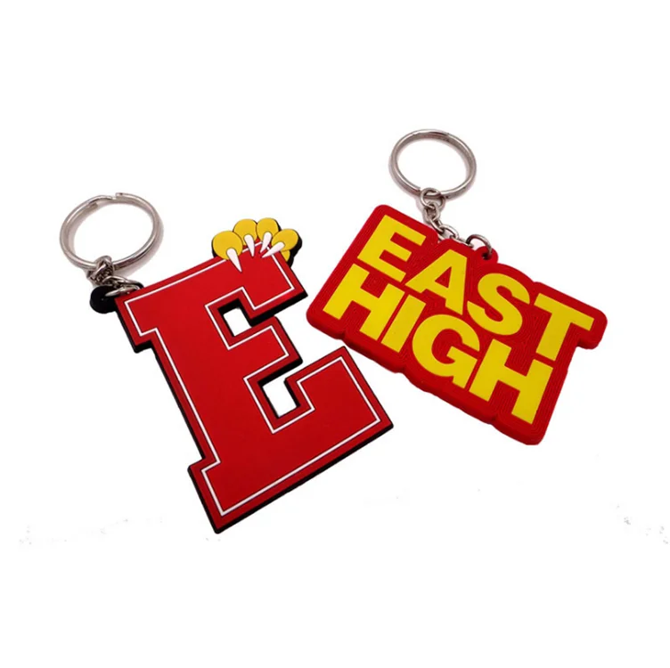 2020 Eco Friendly Free Sample No Minimum Custom Personalized Shaped 3D Soft Pvc Keychain