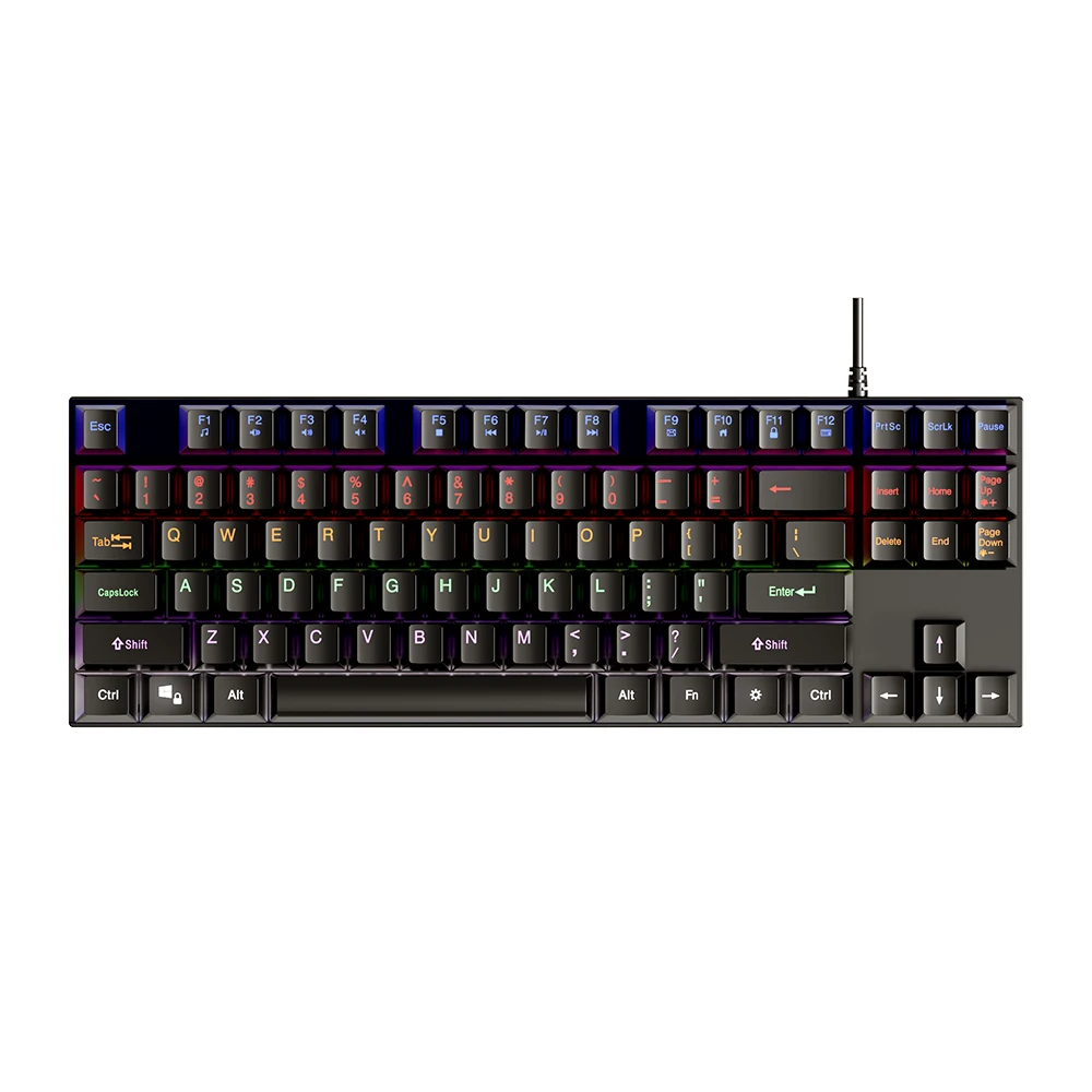 2023 TKL стандартная Механическая игровая клавиатура с подсветкой Проводная