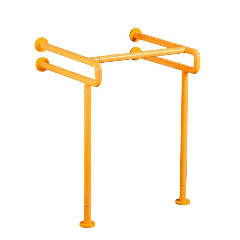 Hospital Elderly Bathroom Safety Grab Rails Wall Mounted Stainless Steel Handrails with Nylon Handle Handicap Safety Grab Bars