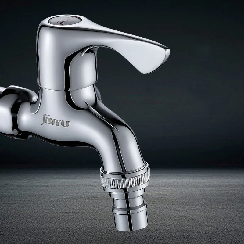 Factory Wholesale Brass Single Cooled  Faucet Bathroom Cold Water Quick Open  Faucet