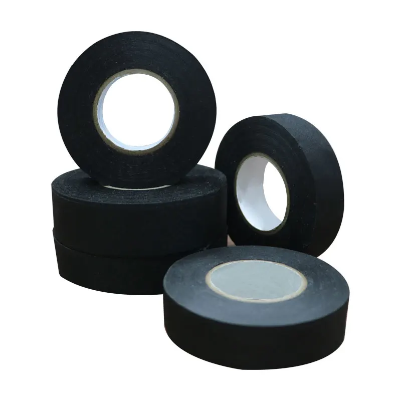 Black Color Fiber Polyester Cloth Felt Wire Harness Electrical Tape