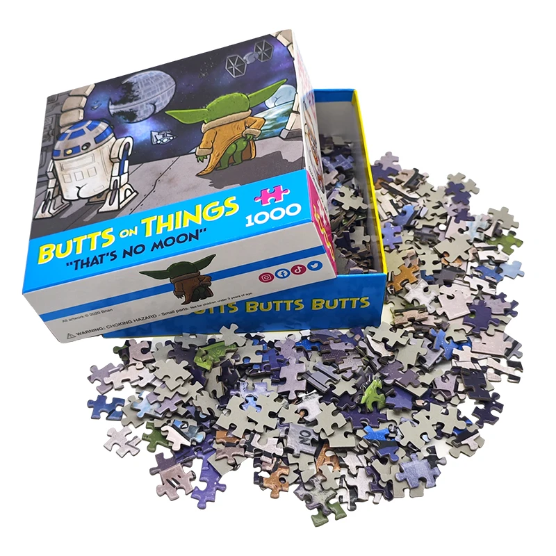 High Quality Custom Printing 500 1000 Pieces Super Hero Cartoon Jigsaw Puzzles for Adults