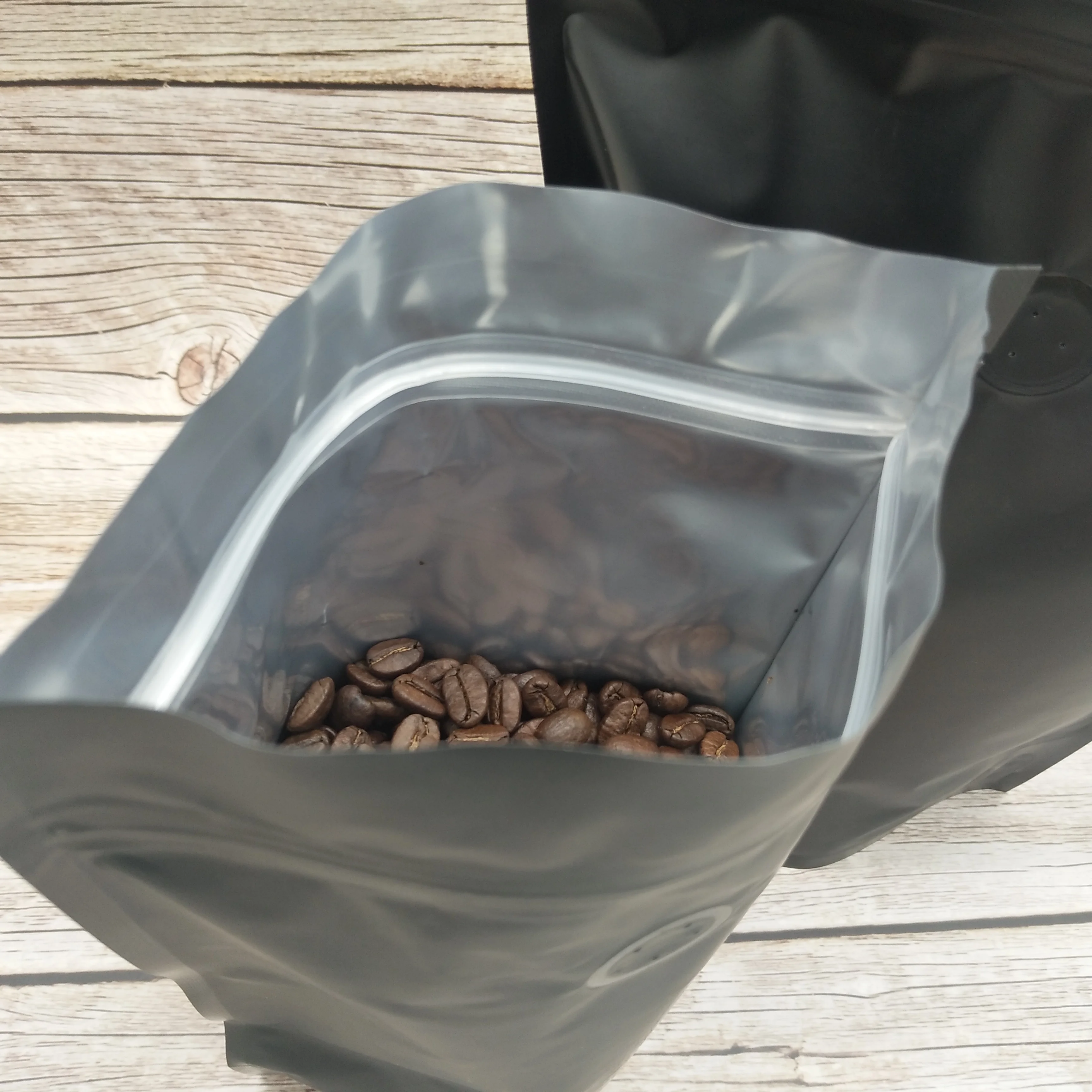 
Foil Plastic Stand Up Pouch Coffee Packing 100 Pcs 