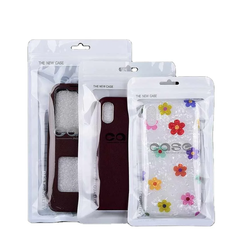 Customized Fashion Waterproof Phone Case Package Bag For iPhone 6 7 8 11 12  for Samsung PVC Plastic Packaging Transparent Bag