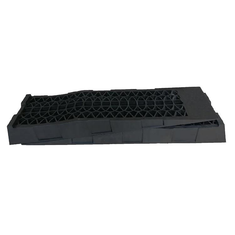 Vehicle 2 Pieces Plastic Car Ramps Low Lift Rising Car Ramp