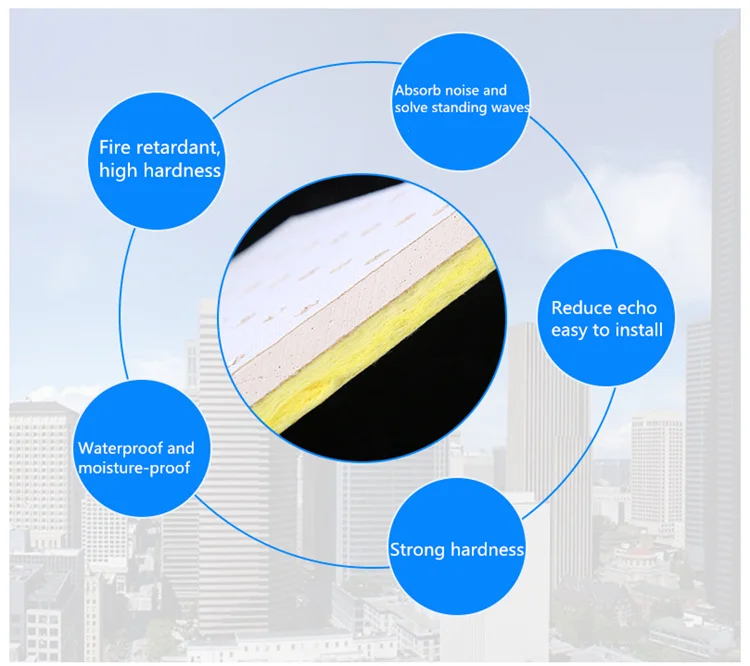 Best Price custom perforated Acoustic gypsum ceiling board manufacturers