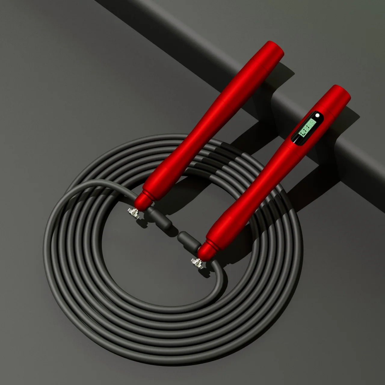 Fitness fit Aluminium Handle Smart Digital Electronic Skipping Ropes Sports  high speed Jump Rope  for woman