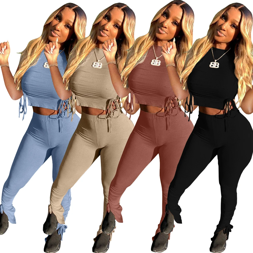 
Bunny- BNYT3528 Summer/Autumn clothes 2021 Stylish and casual women clothes women set 2 piece set 