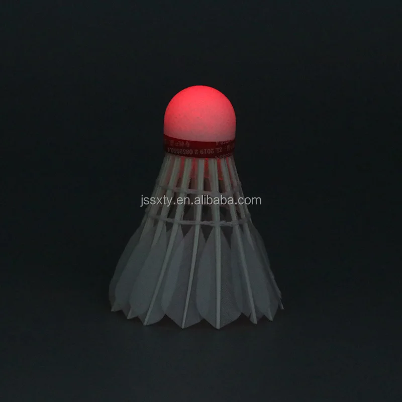 
Led Shuttlecock Light Feather Badminton Shuttlecock Ball Goose Feather Badminton Ball Wholesale Outdoor Game 