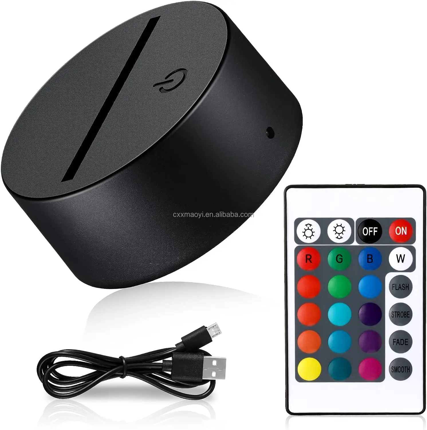 85*38mm 3D Night lamp Base with Remote Control USB Cable for DIY 3D Illusion Pattern on Acrylic Blanks