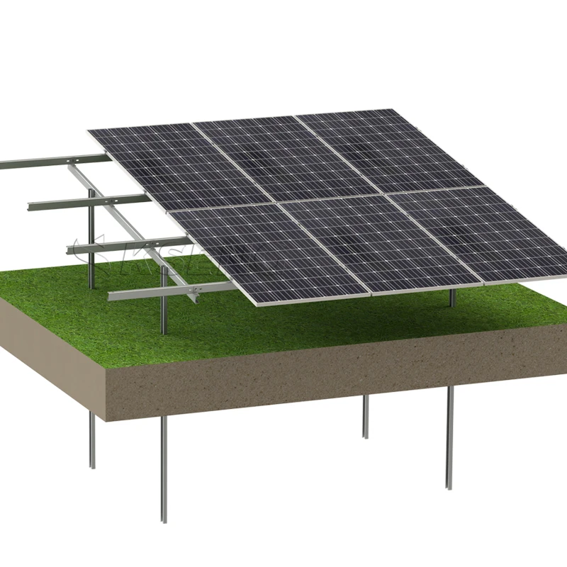 Kseng настраиваемая углеродистая сталь наземная Солнечная Монтажная система кронштейн для солнечной панели PV структура