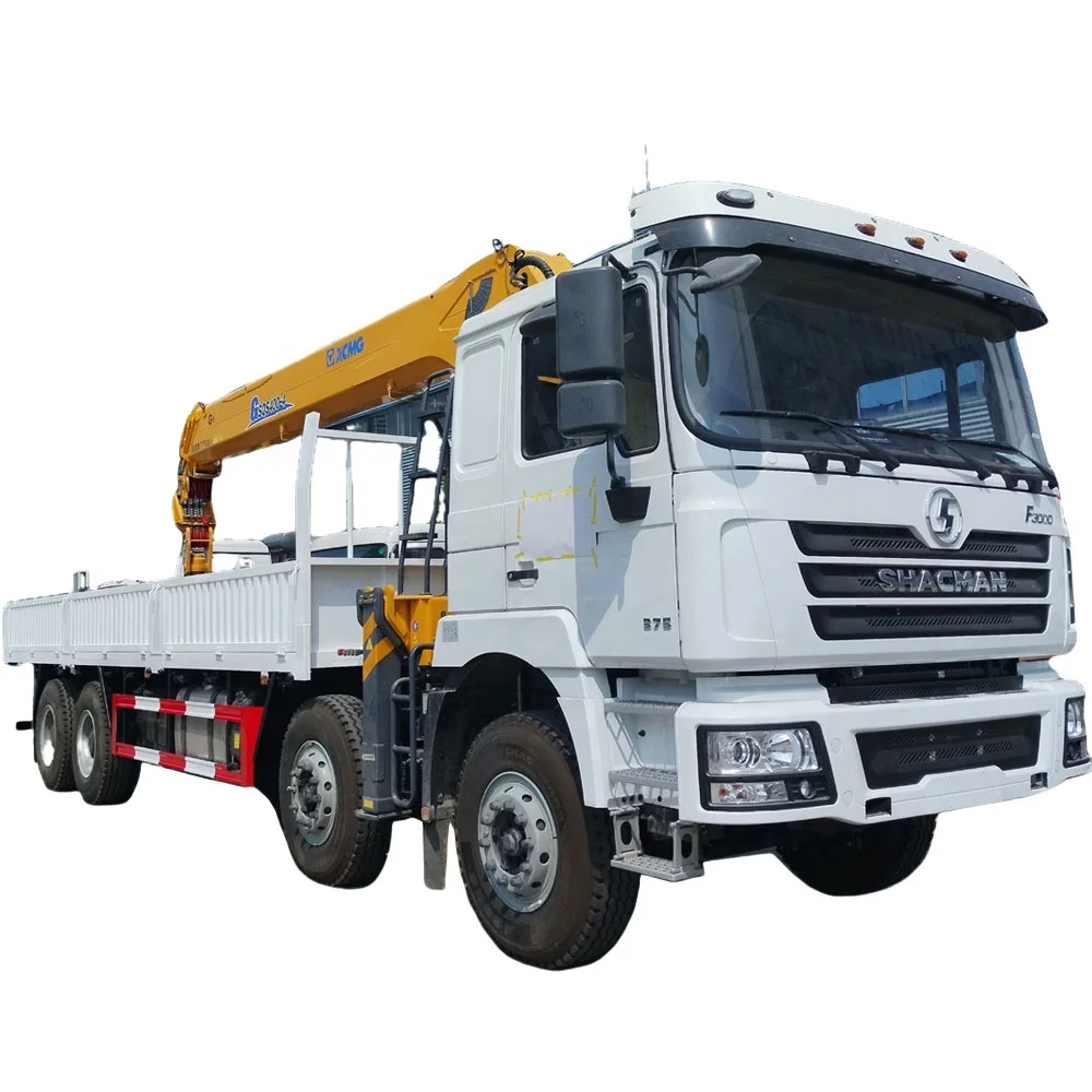 Factory Direct SHACMAN 16 tons truck crane Heavy Lorry loading Straight Boom used truck cranes mobile crane trucks