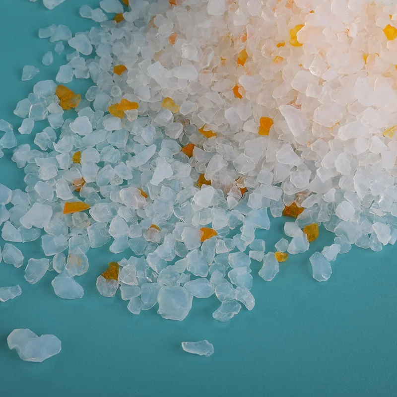 Pets Use Irregular shape multicolor Silica Gel Crystal Cat Litter Sand