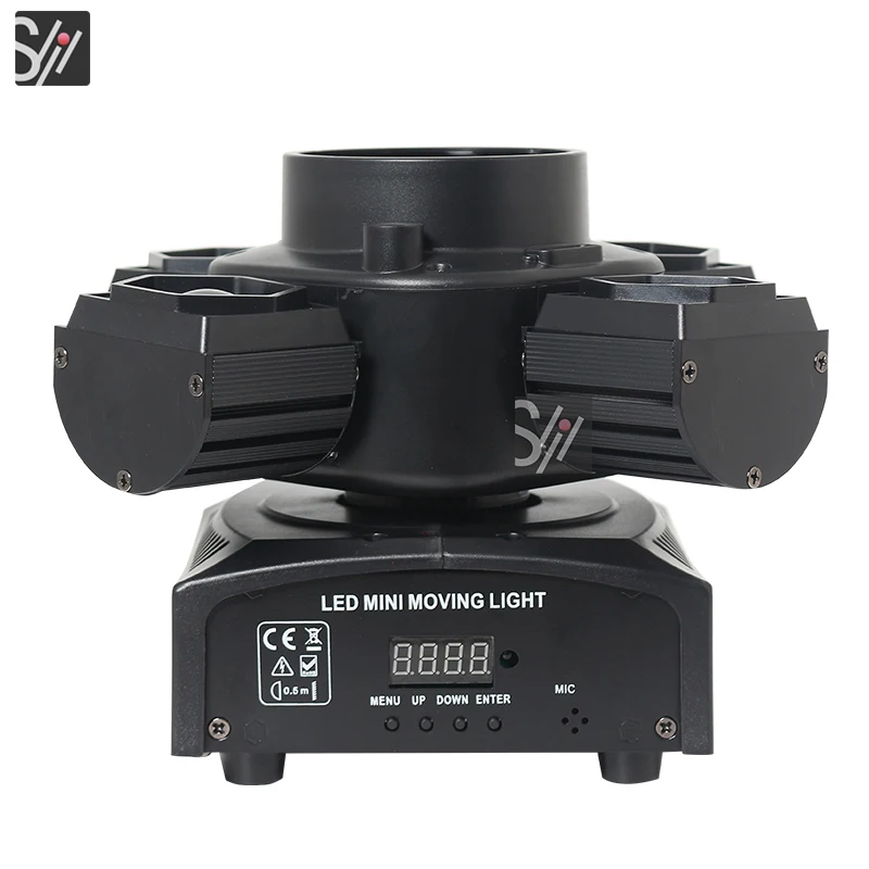 4 Moving Head Beam Light DMX Controlled with 3in1 Laser Strobe Effect Disco Music Dance Bar Party Light