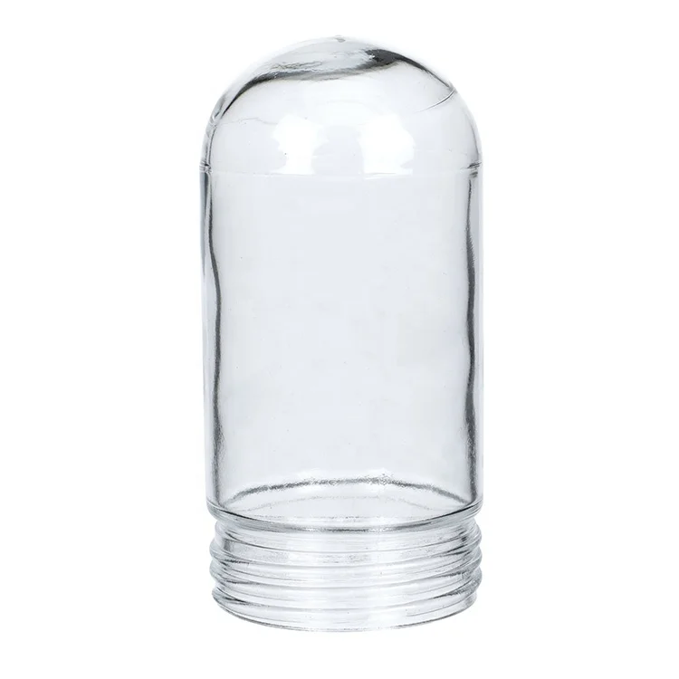 не замненная PFA покрытие со стеклянным колпаком Ясно Взрывозащищенный стеклянный абажур для лампы с металлическим каркаксом