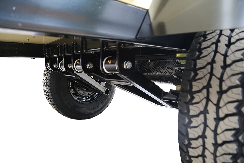 Updated Manley ORV Trailer Tent Trailer with Rooftop Tent (Cross-border)