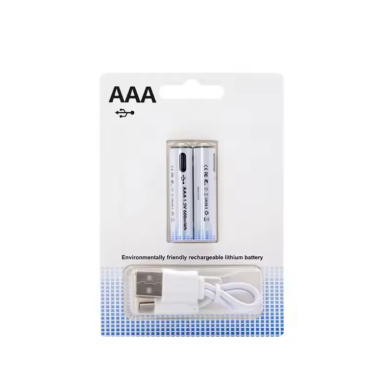 Long Life 1.5V AAA Usb Lithium Battery Type C Aa Rechargeable Batteries Environmental protection for Toy