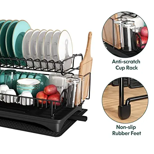 Hot selling dish drainer dryer rack tableware drain basket stainless steel dish drying rack for made in China