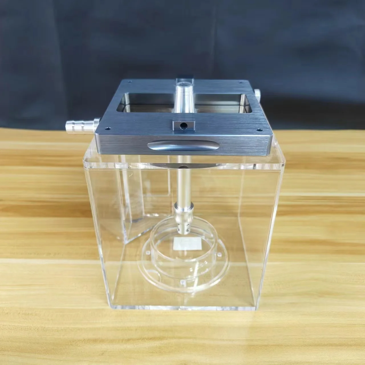 Factory Wholesale Customizable Acrylic Hookah Aluminium Alloy Large Size Transparent Color Cube Shisha