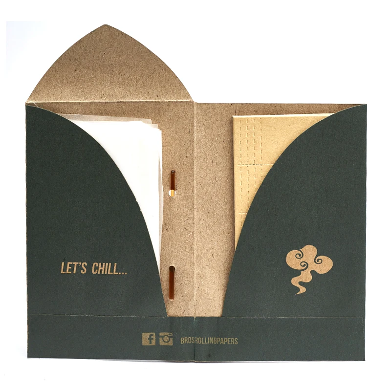 bros new style wallet product smoking rolling papers cigarette rolling paper tips filters