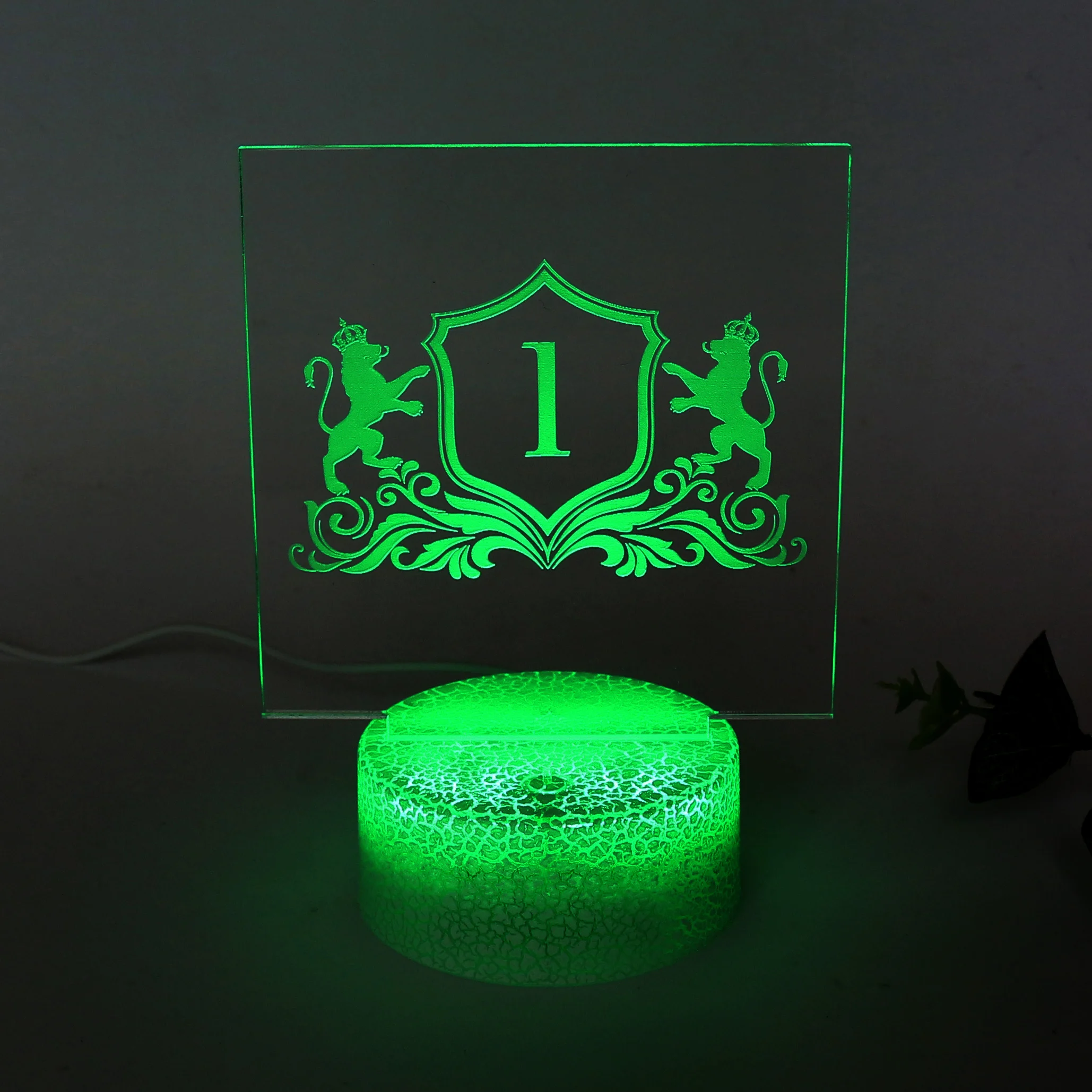 Custom Different Numbers Luxury Transparent Acrylic, Creative Plastic Place Bar Wedding Number Cards