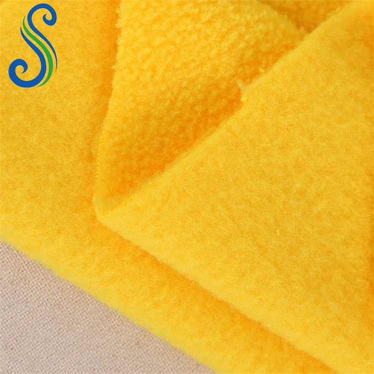 Factory Supplier Anti Pill 100%Polyester Double Faced Micro Polar Fleece Fabrics for Garment Toys