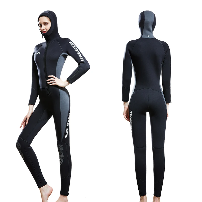 5mm 6 mm hooded semidry neoprene fleece fishing liquid seams long suit neoprene sheet for wetsuit latex glue on diving clothing